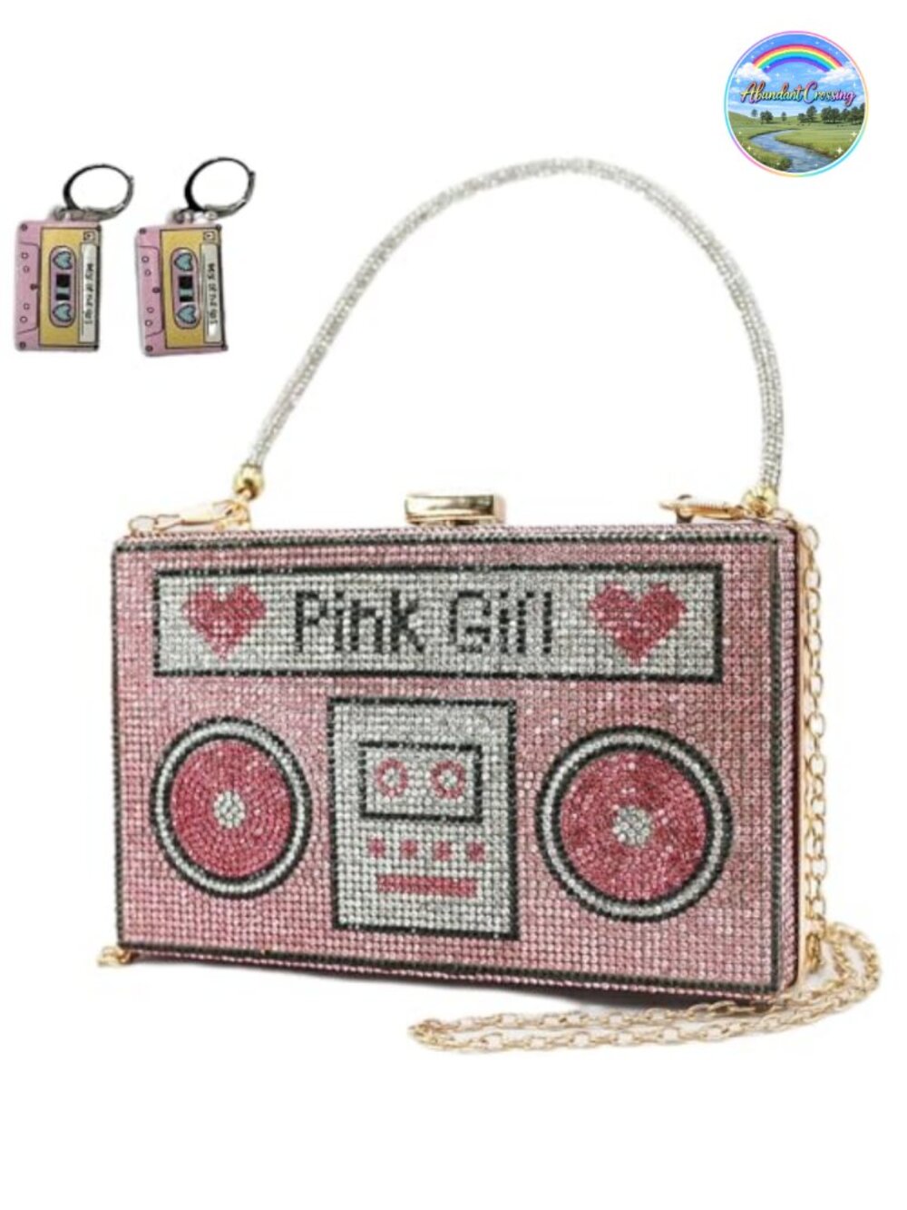 Diamond Evening Clutch Purse Chain Strap Crossbody Evening Bag